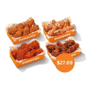 Popeyes Menu with Latest Prices | Updated August 2026 53 24Pc Wings Mix 'N Match