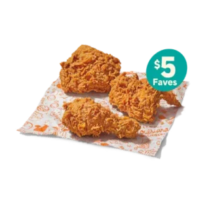 Popeyes $5 deal Faves menu 3pc signature Chicken