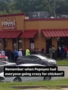 Top 10 Hilarious Popeyes Memes 2026 9 Long Lines at Popeyes Meme