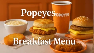 Popeyes Breakfast menu