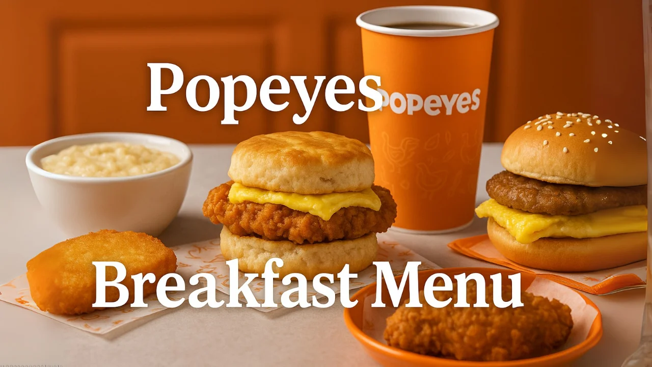 Popeyes Breakfast menu