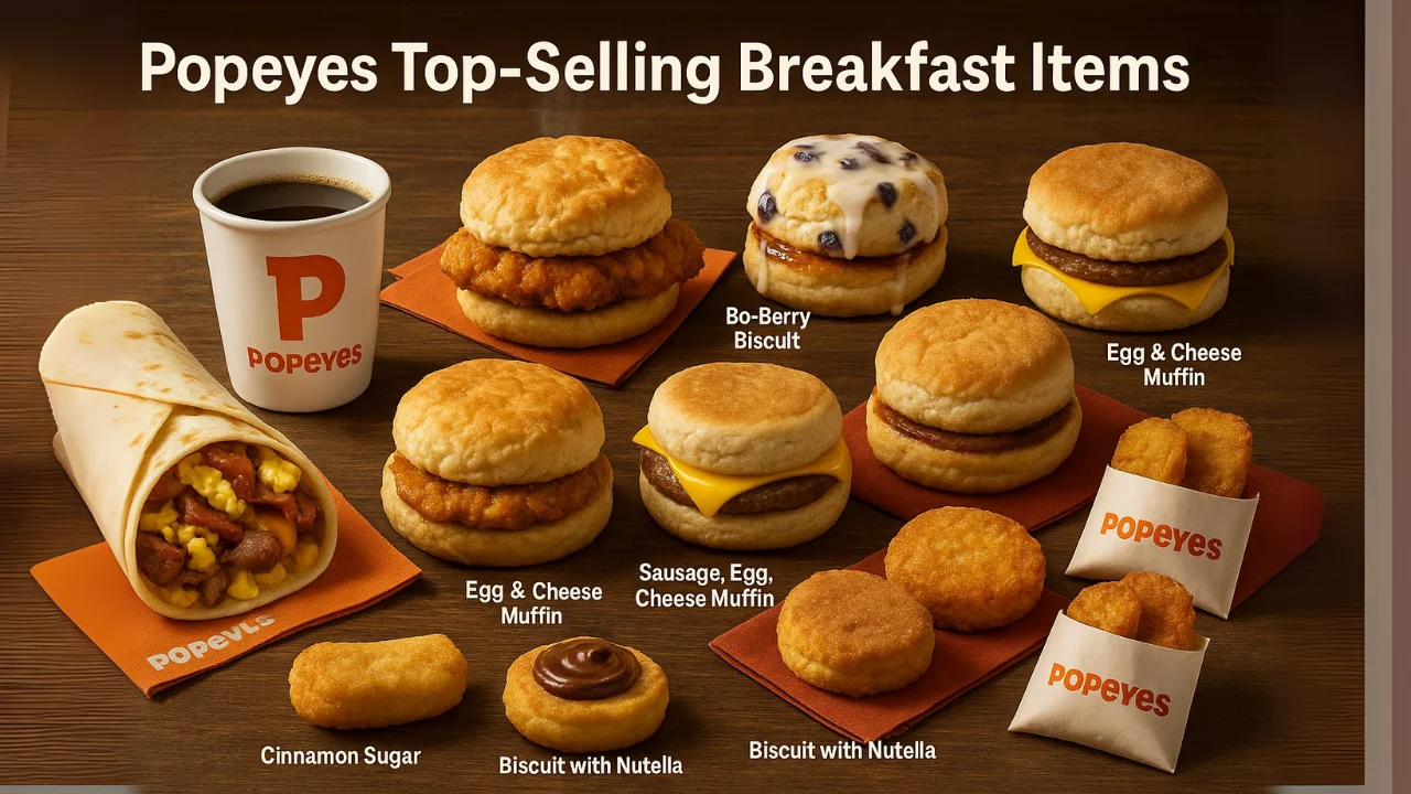 Popeyes Top-Selling Breakfast Menu Items