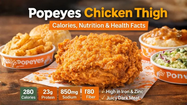 Popeyes chicken thigh Price & calories 2026
