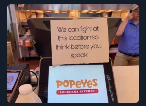 Top 10 Hilarious Popeyes Memes 2026 12 Speak nicely Popeyes memes