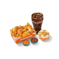 Popeyes Menu with Latest Prices | Updated August 2026 101 4 Pc Butterfly shrimp and 2 pc Tenders Large combo